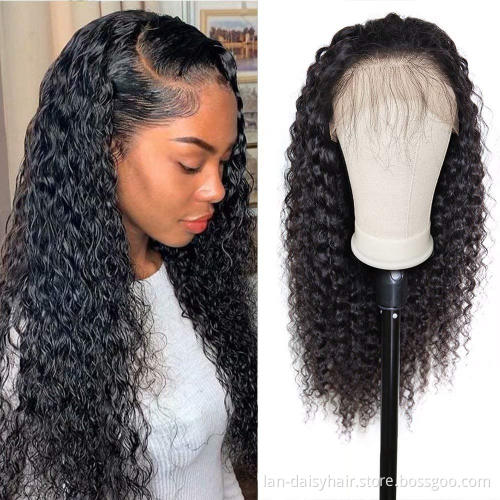 Fast Shipping Brazilian Deep wave HD Lace  Wig 100%  Human Hair 150% density 13x4 Thin Transparent HD Lace Frontal Closure Wigs